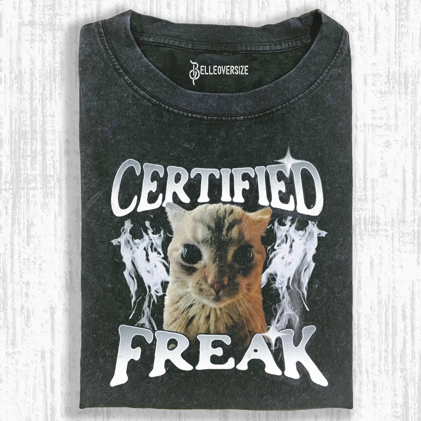 CERTIFIED FREAK FUNNY CAT MEME T-SHIRT