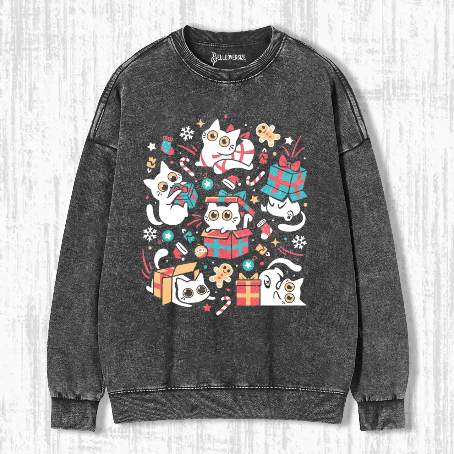 CHRISTMAS CAT PARTY SWEATSHIRTS