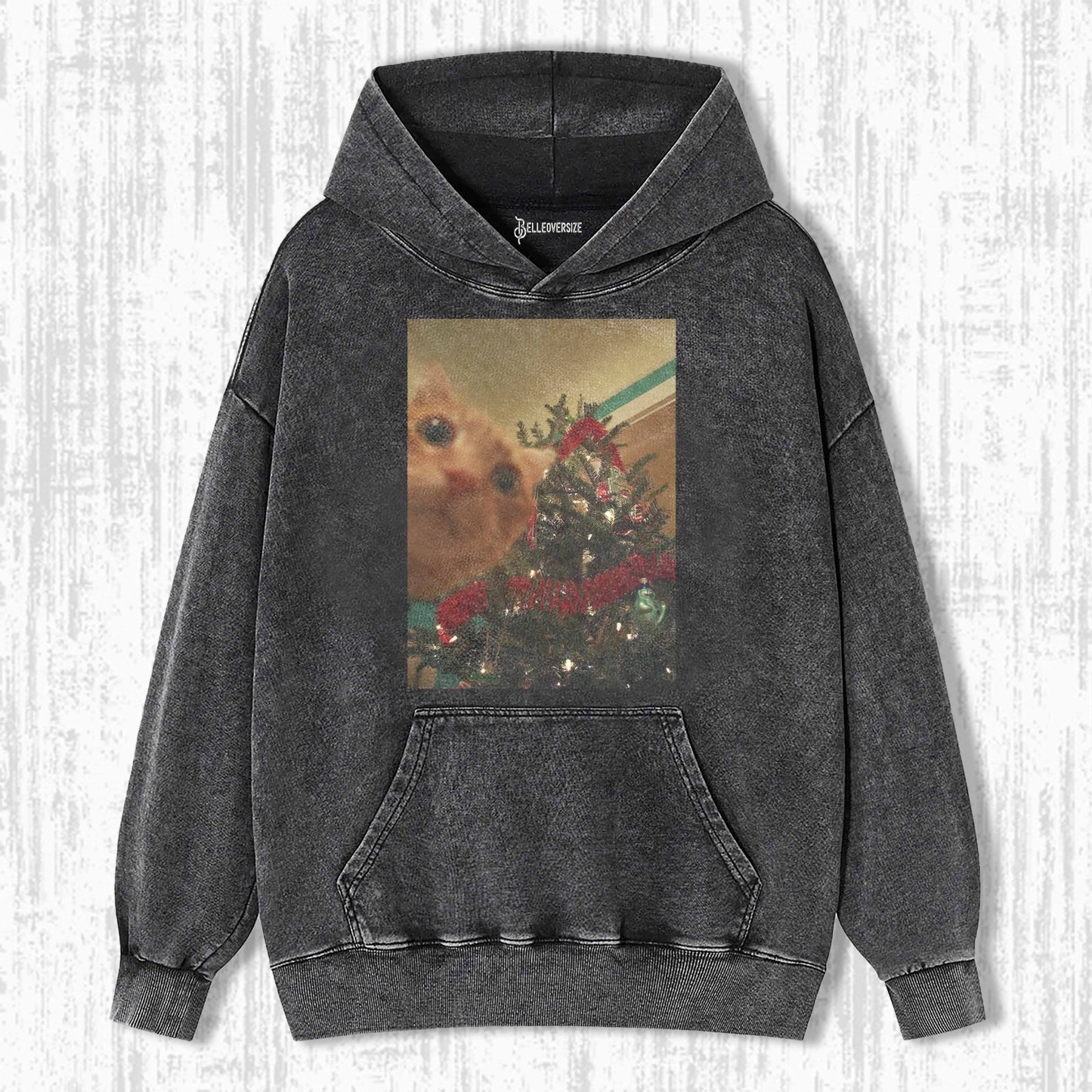CHRISTMAS FUN CAT HOODIE