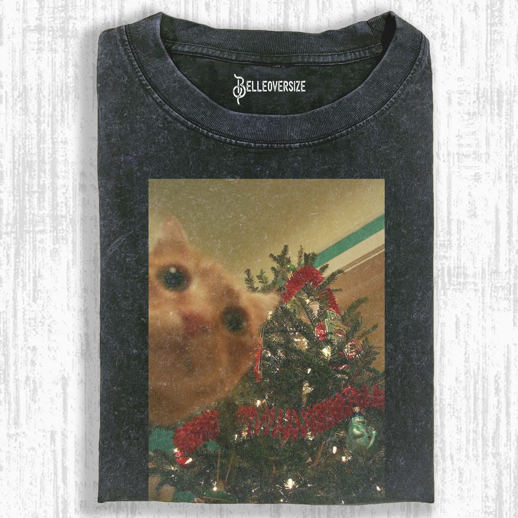 CHRISTMAS FUN CAT T-SHIRT