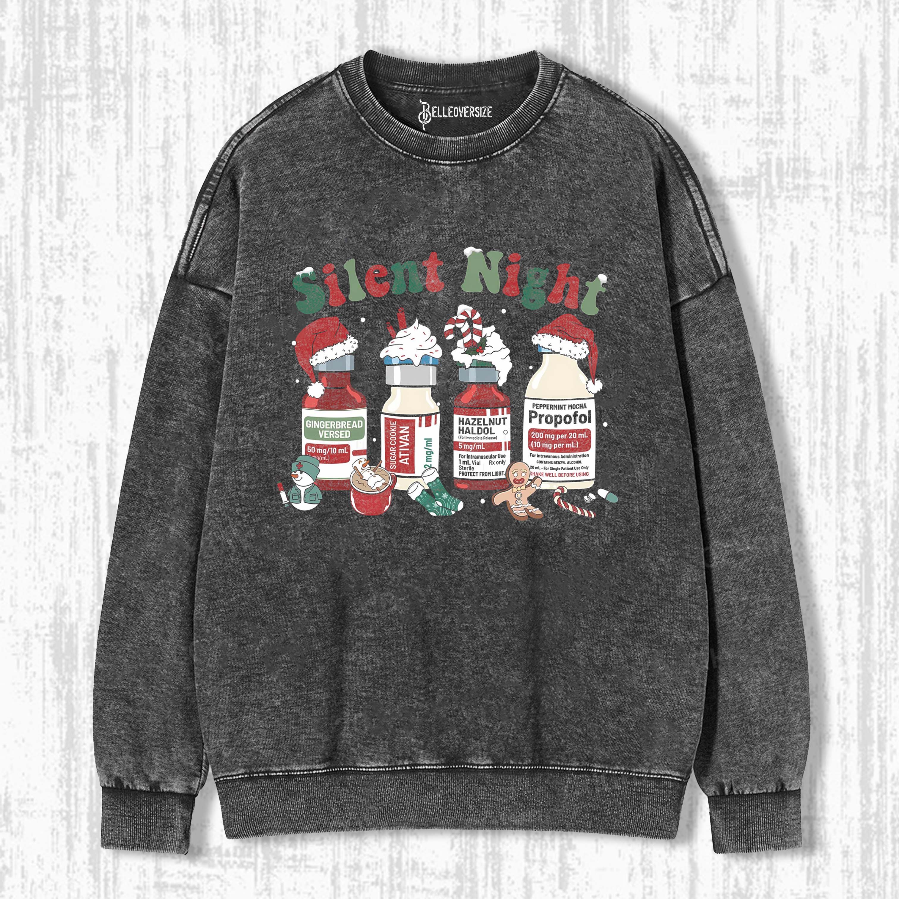 CHRISTMAS NURSE SWEATSHIRTS - belleoversize