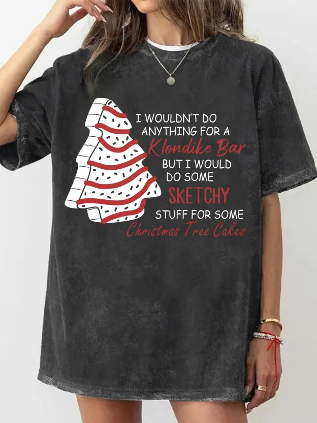 CHRISTMAS TREE CAKE  T-SHIRT