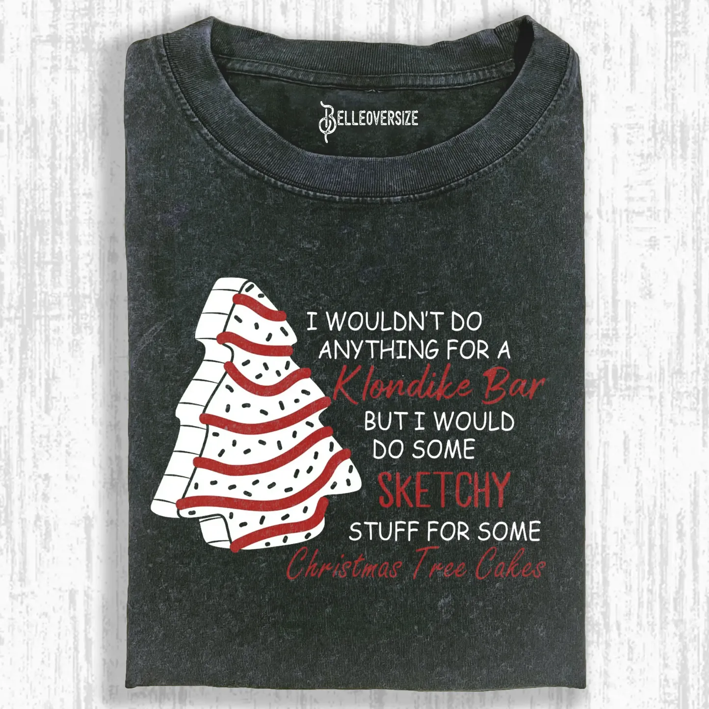 CHRISTMAS TREE CAKE T-SHIRT