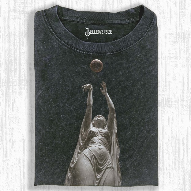 CLASSIC STATUE BASKETBALL SHOT T-SHIRT