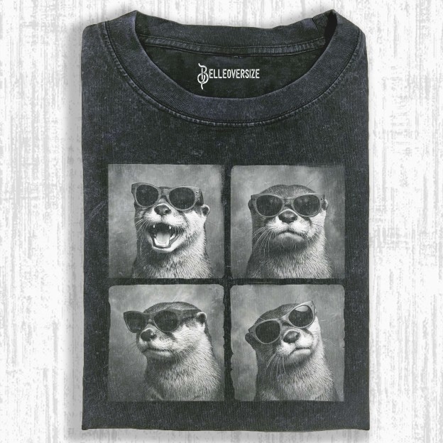 COOL OTTER SUNGLASSES T-SHIRT