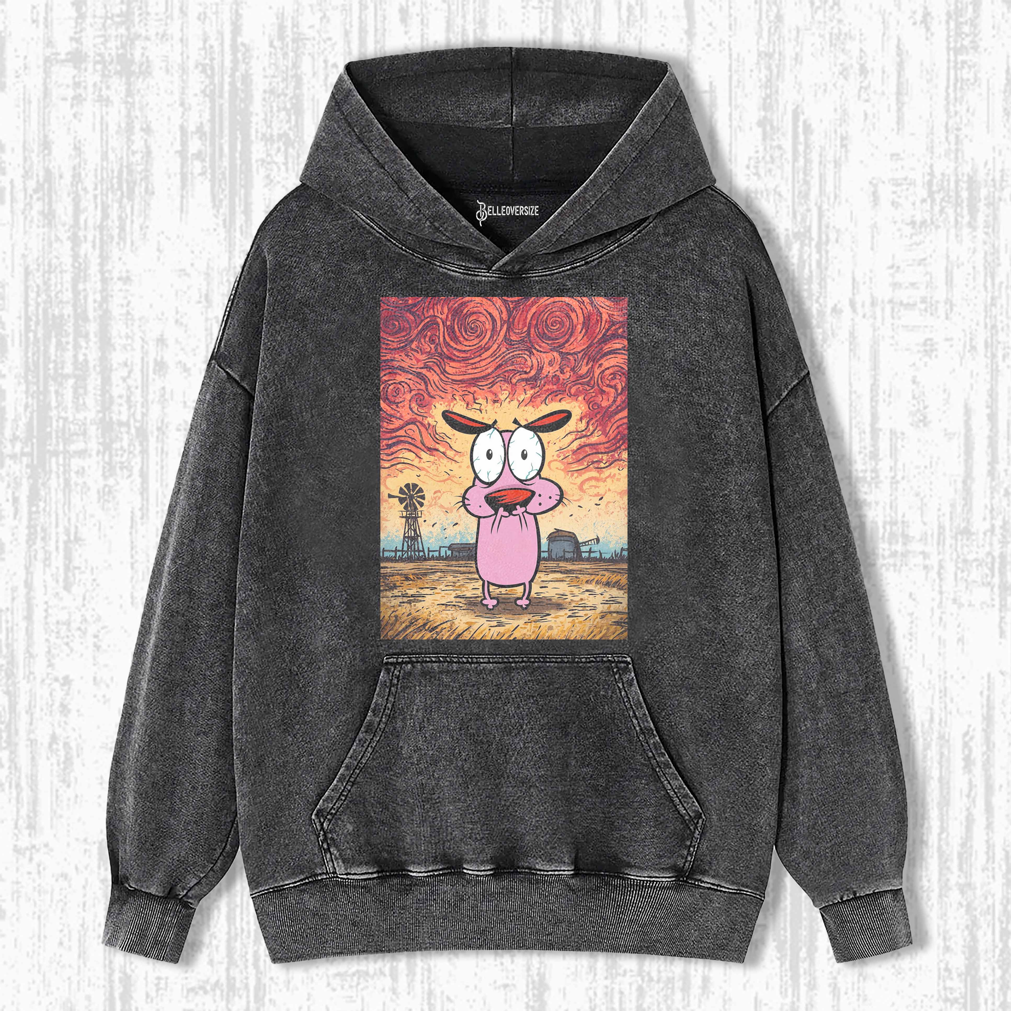 COURAGE THE COWARDLY DOG HOODIE
