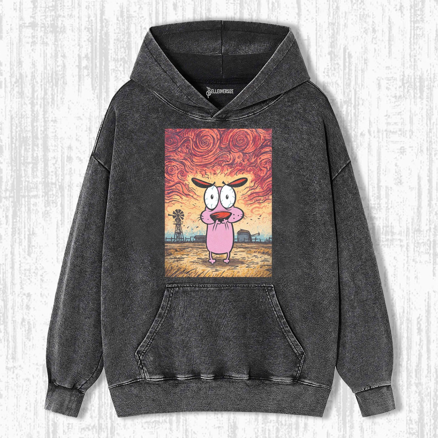 COURAGE THE COWARDLY DOG HOODIE