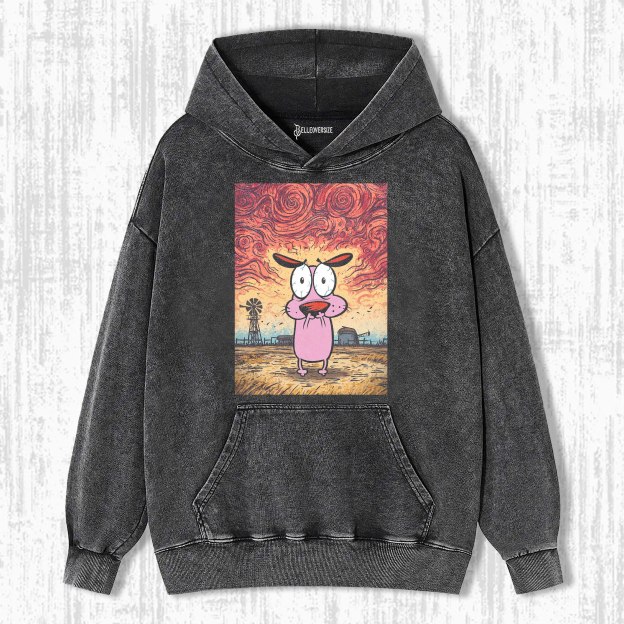 COURAGE THE COWARDLY DOG HOODIE