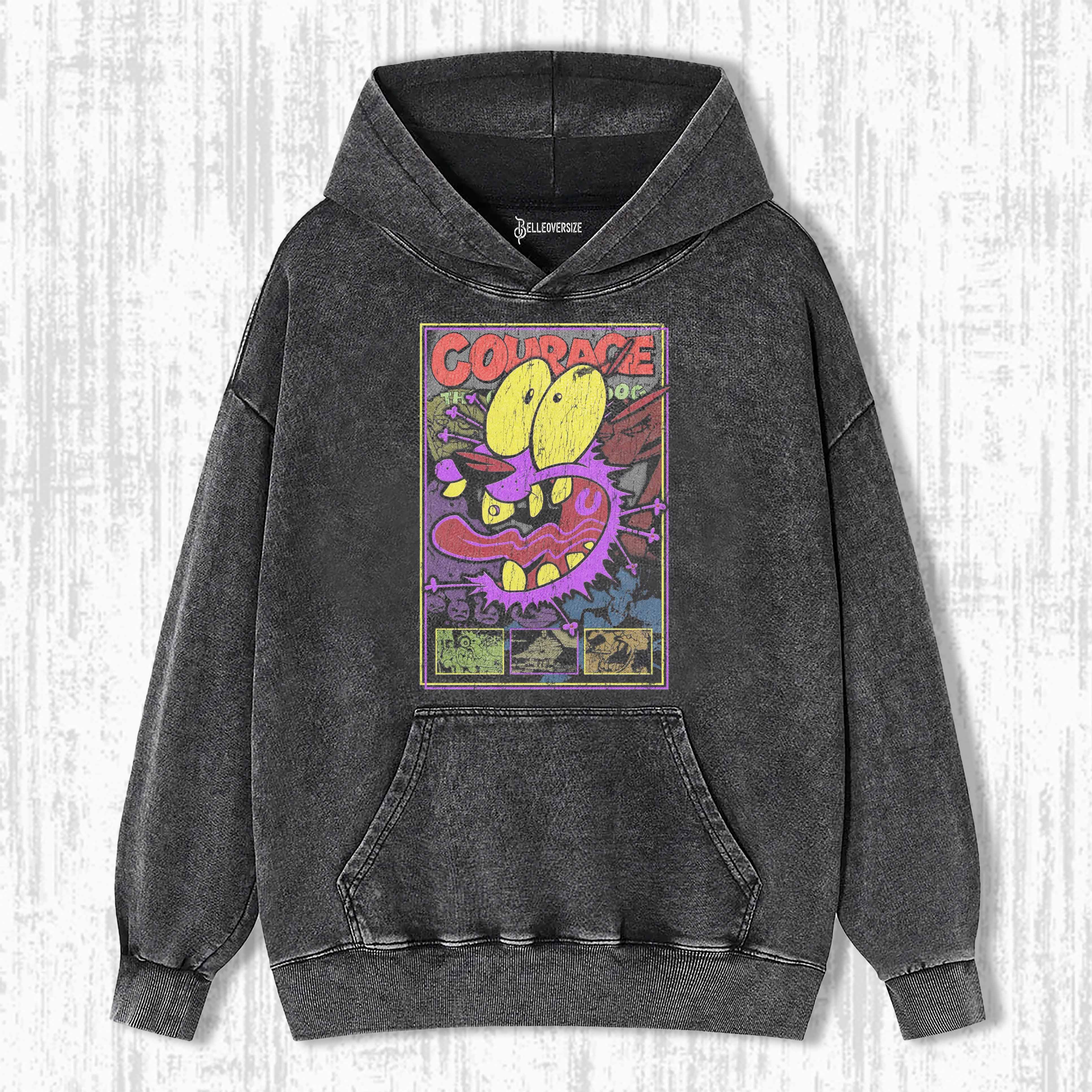 COURAGE THE COWARDLY DOG HOODIE
