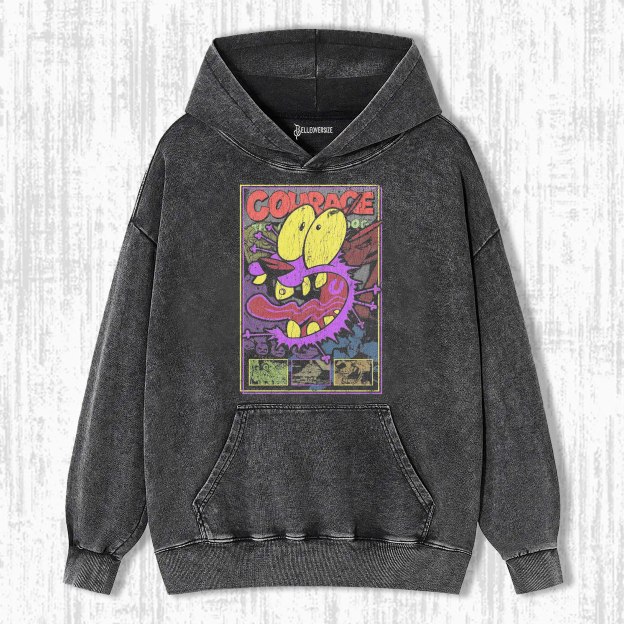 COURAGE THE COWARDLY DOG HOODIE