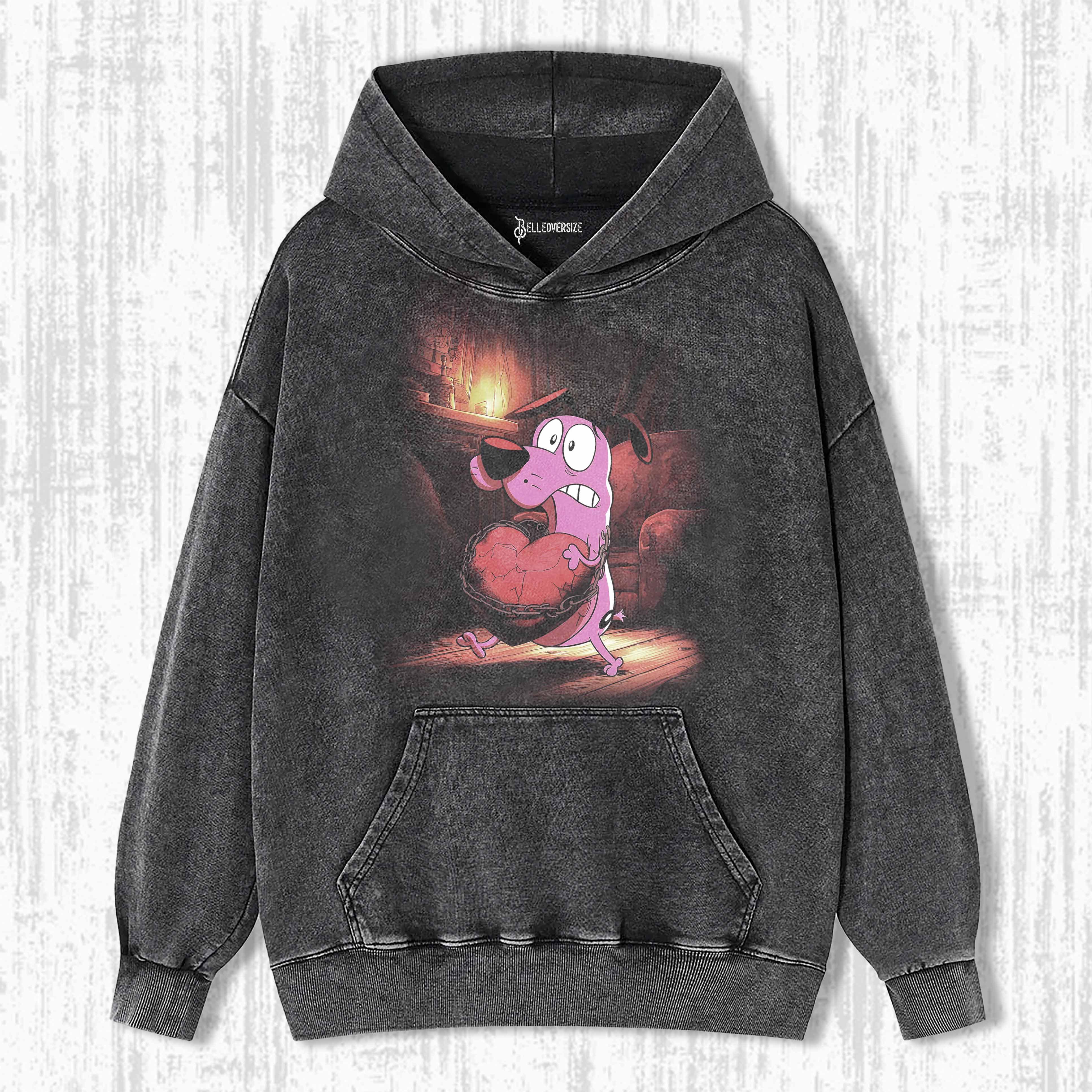 COURAGE THE COWARDLY DOG HOODIE