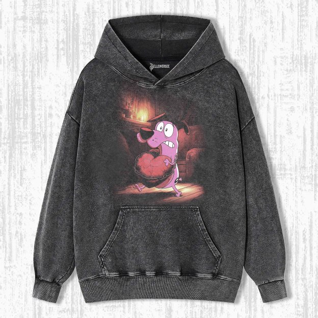 COURAGE THE COWARDLY DOG HOODIE