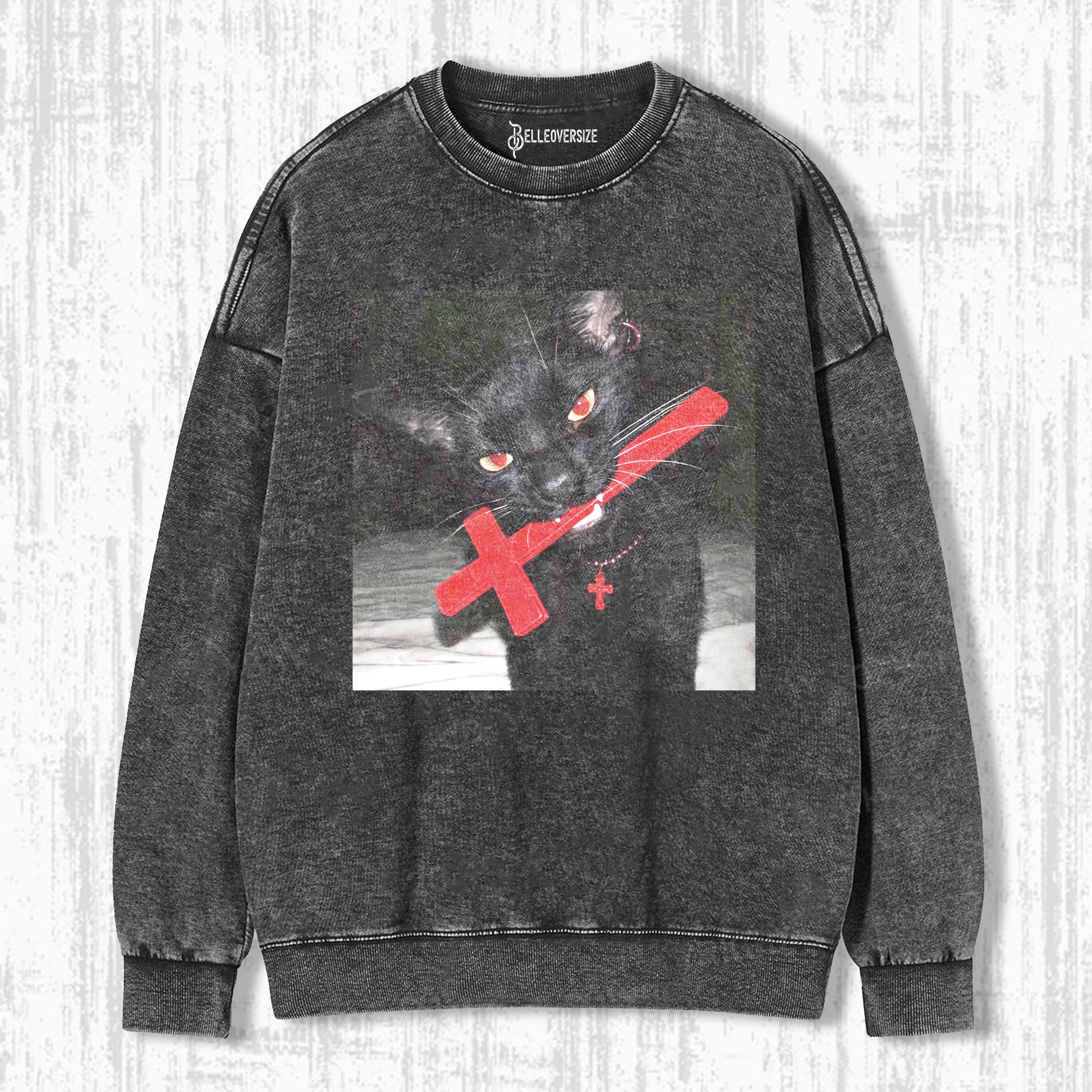 CURSED CAT SWEATSHIRTS 
