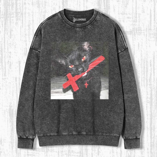 CURSED CAT SWEATSHIRTS 