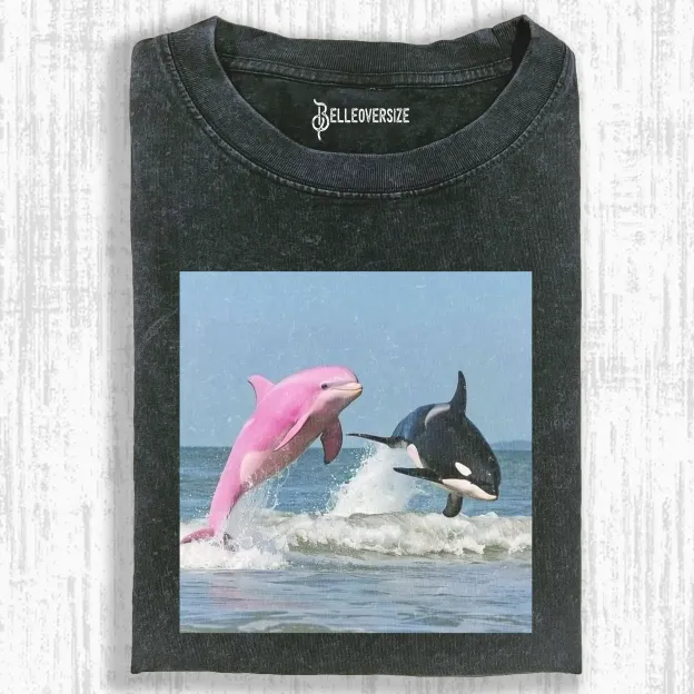 CUTE DOLPHINS T-SHIRT
