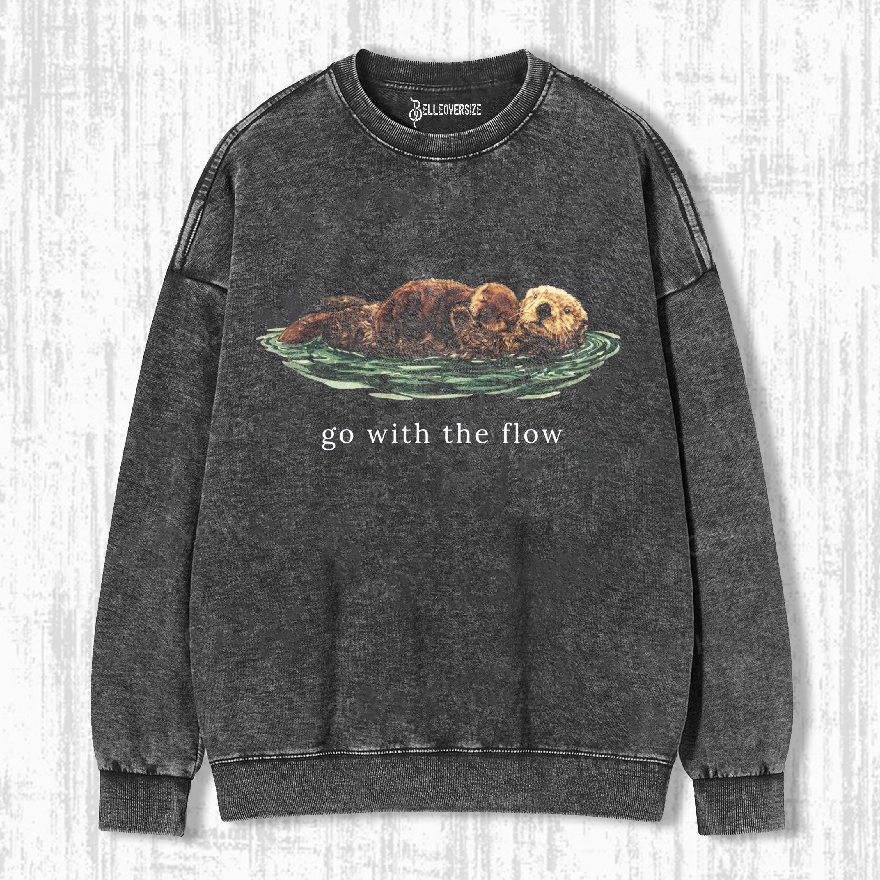 CUTE OTTER SWEATSHIRTS