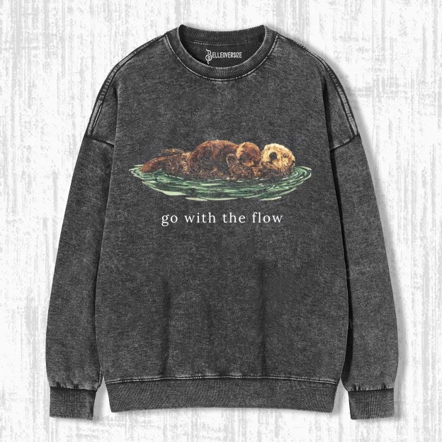 CUTE OTTER SWEATSHIRTS