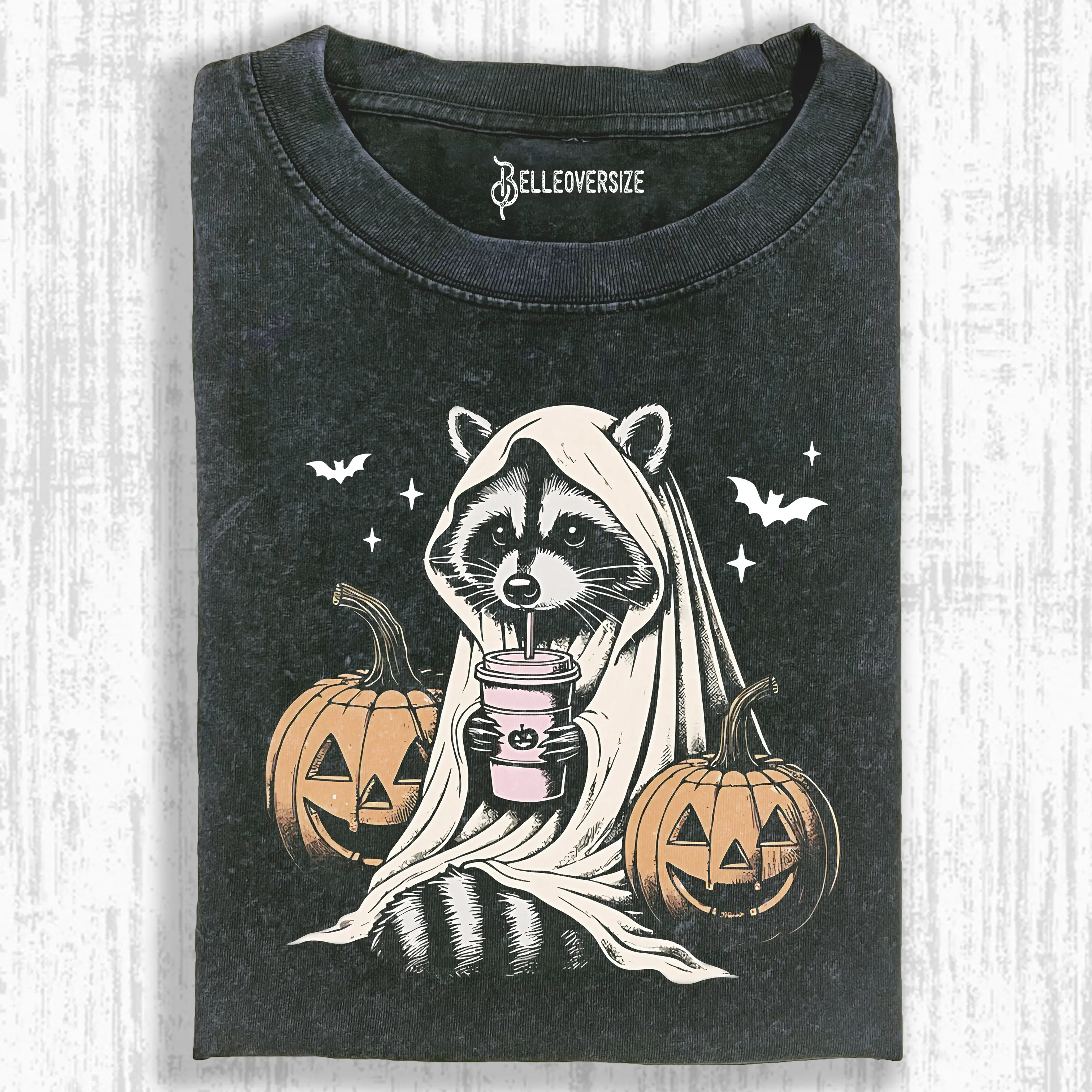 CUTE RACCOON GHOST T-SHIRT