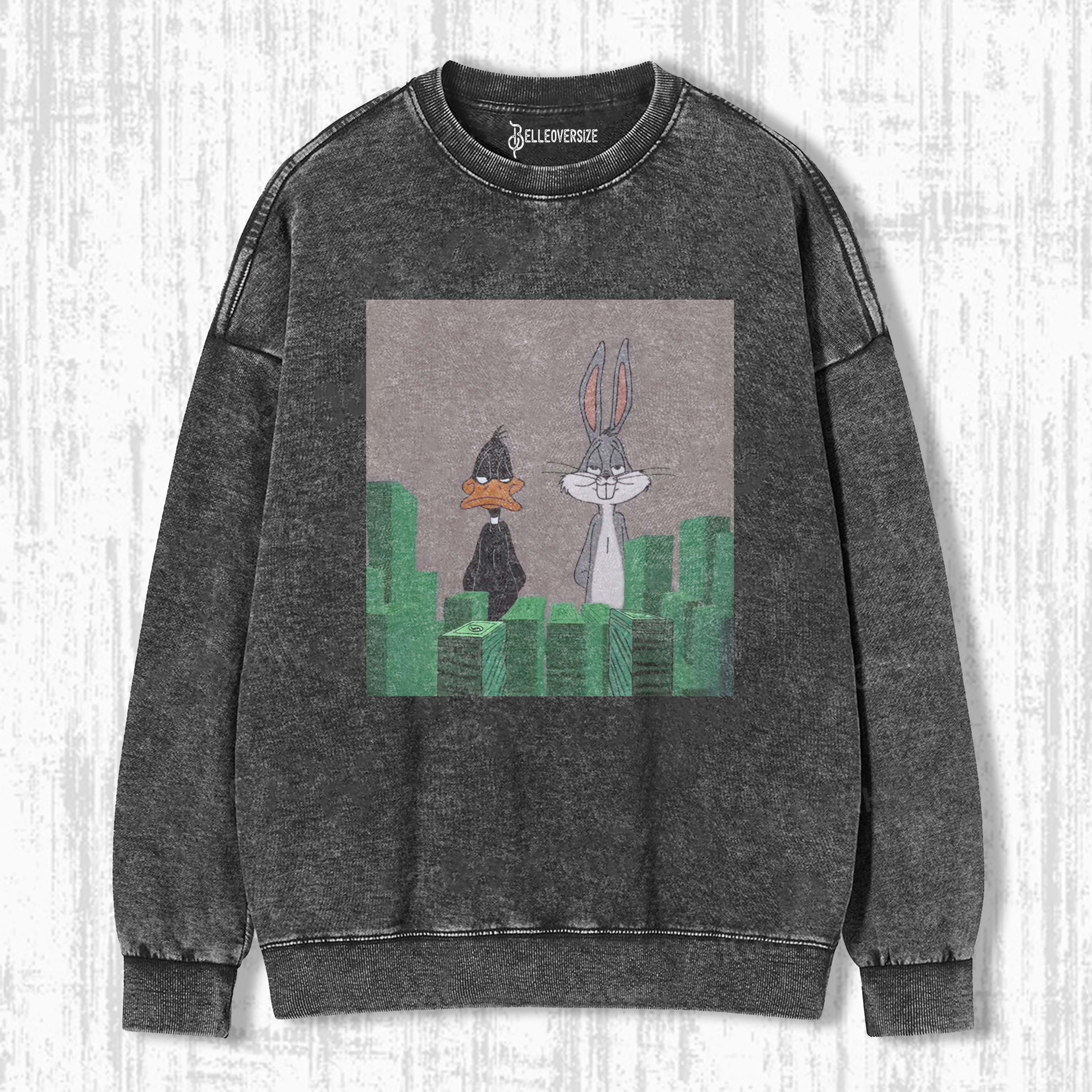 DAFFY DUCK & BUGS BUNNY SWEATSHIRTS