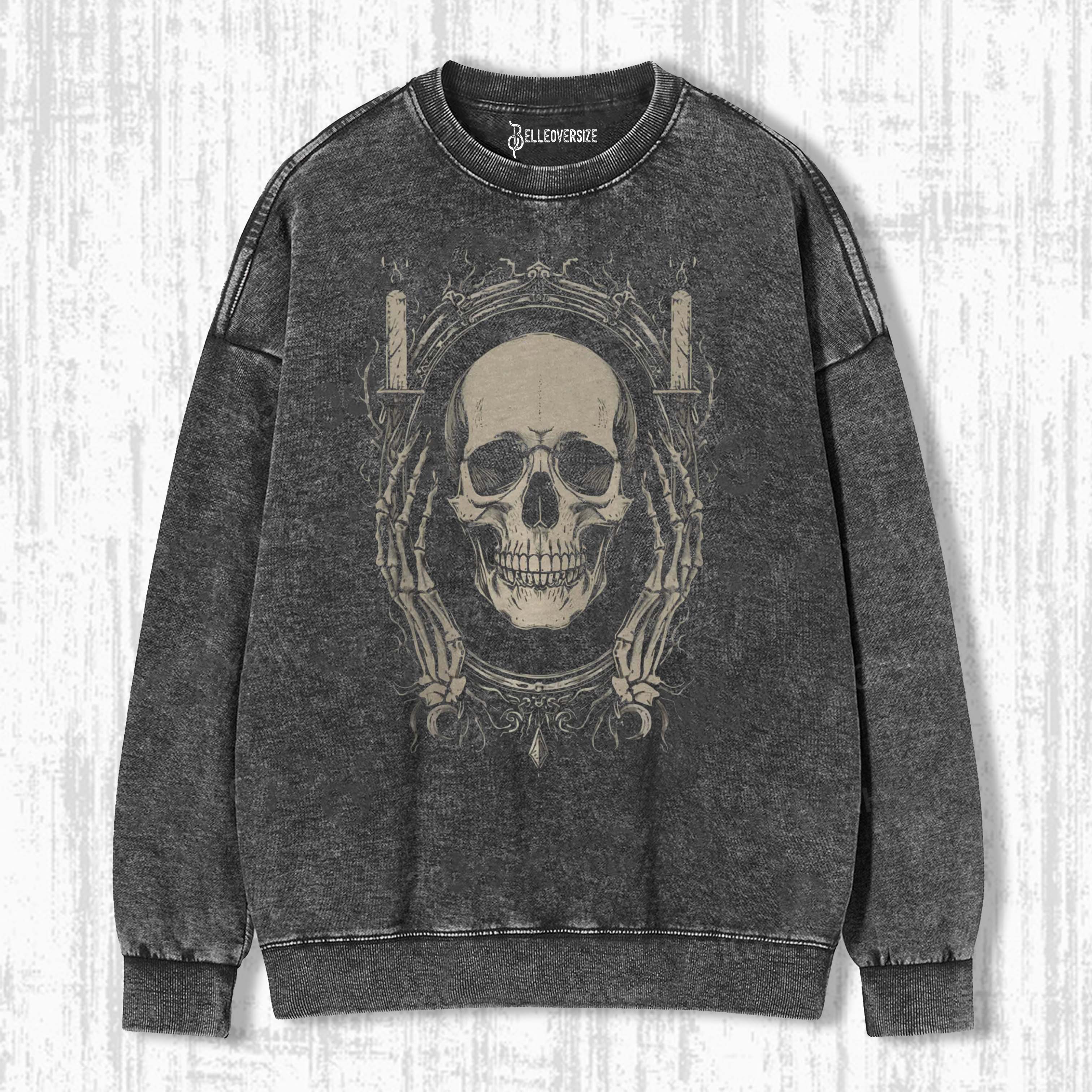 DARK ACADEMIA SKELETON SWEATSHIRTS