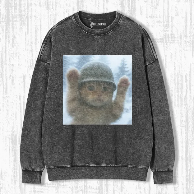 DON'T SHOOT FUNNY CAT SWEATSHIRTS