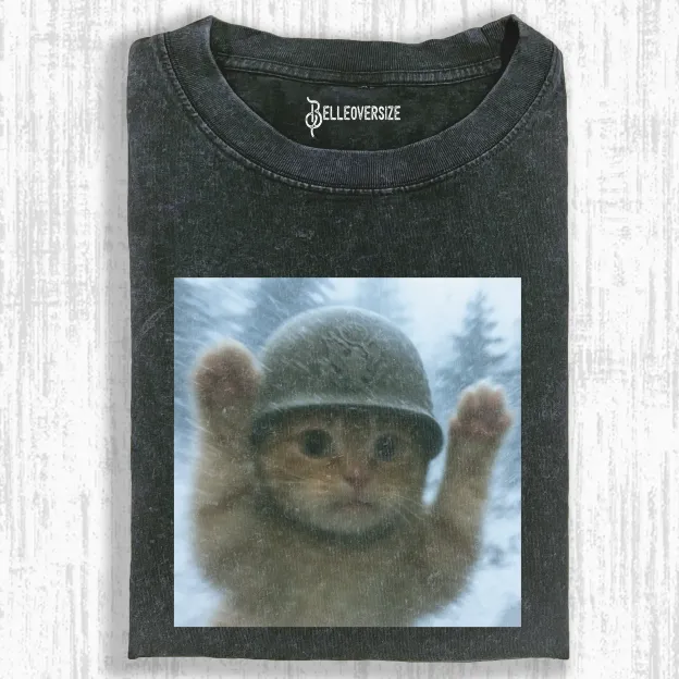 DON'T SHOOT FUNNY CAT T-SHIRT