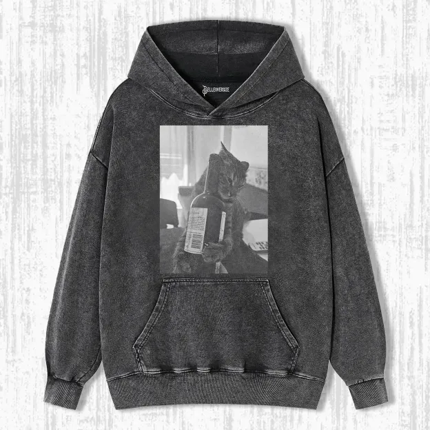 DRUNKENNESS CAT HOODIE