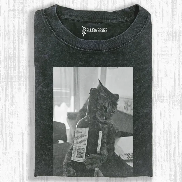 DRUNKENNESS CAT T-SHIRT 