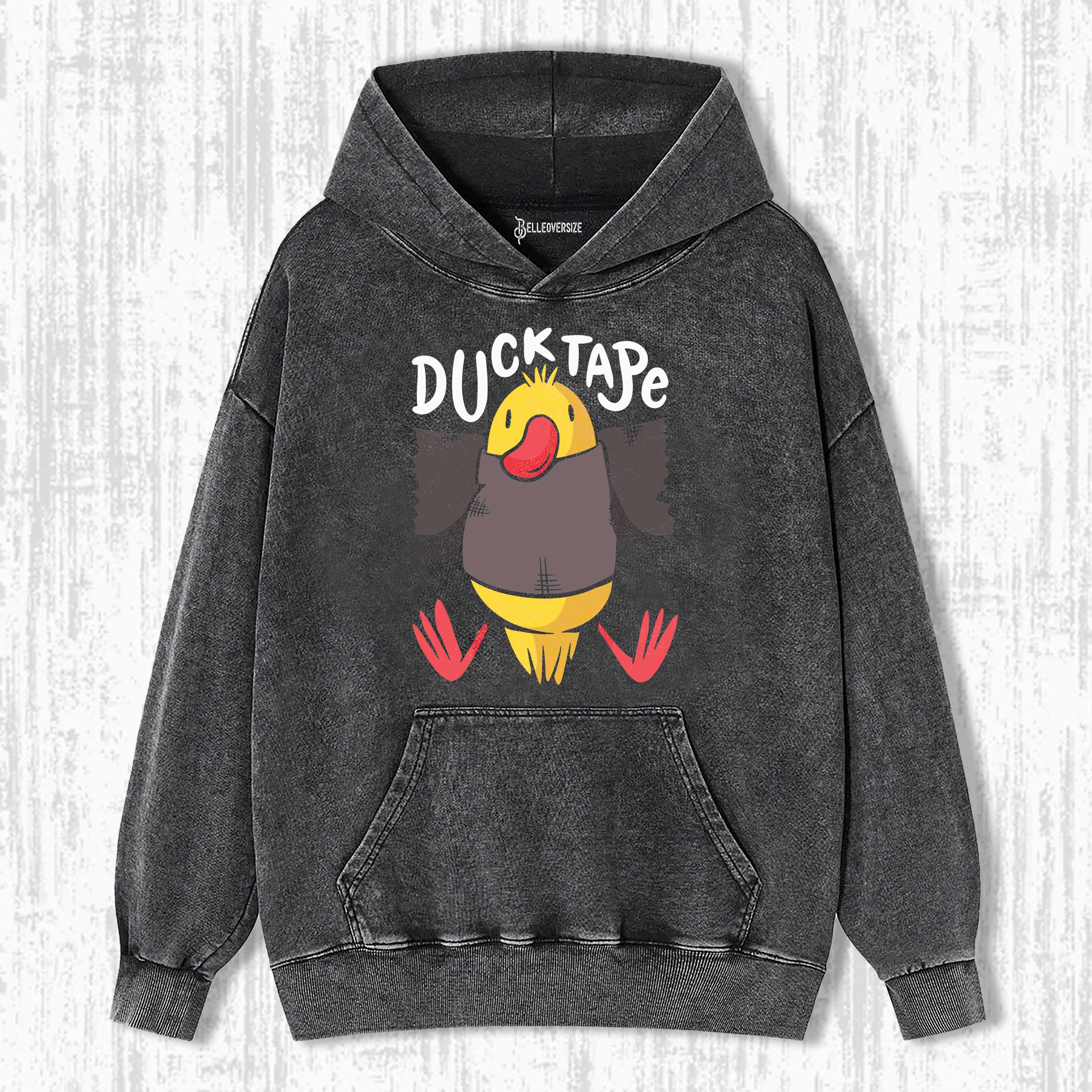 DUCK TAPE FUNNY CARTOON HOODIE