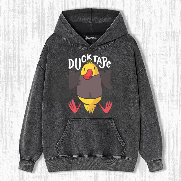 DUCK TAPE FUNNY CARTOON HOODIE