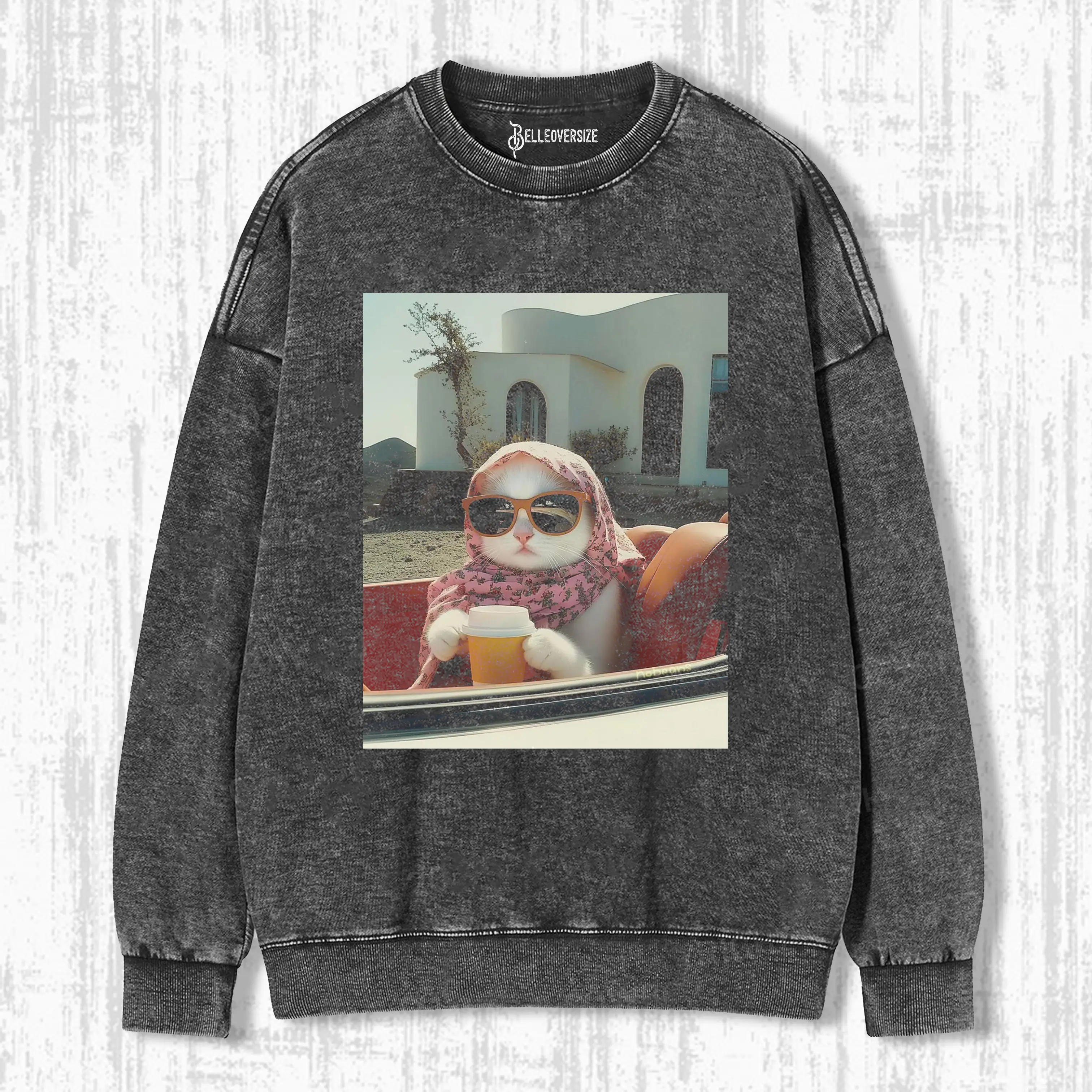 ELEGANT CAT SWEATSHIRTS