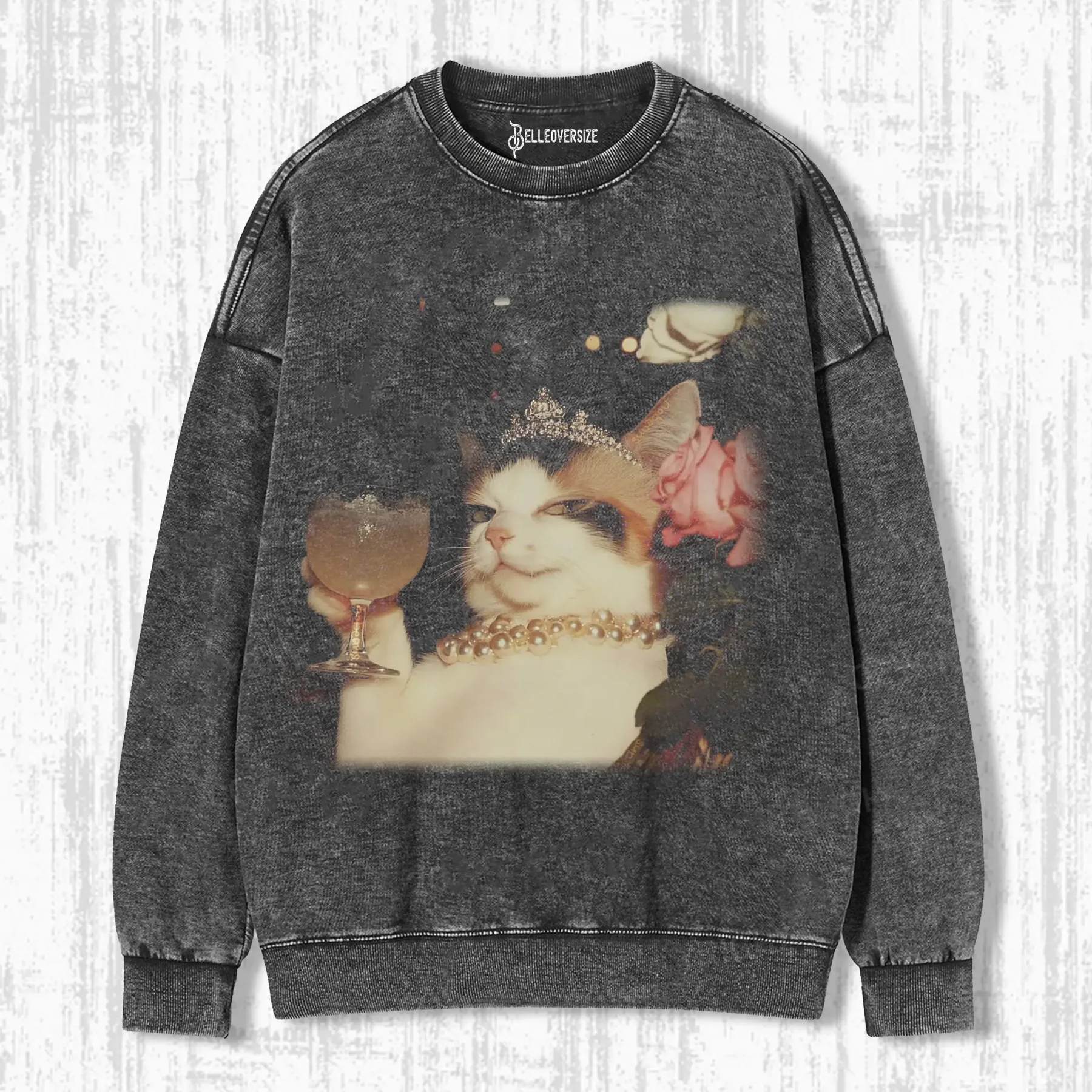 ELEGANT CAT SWEATSHIRTS