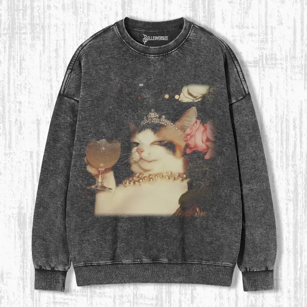 ELEGANT CAT  SWEATSHIRTS