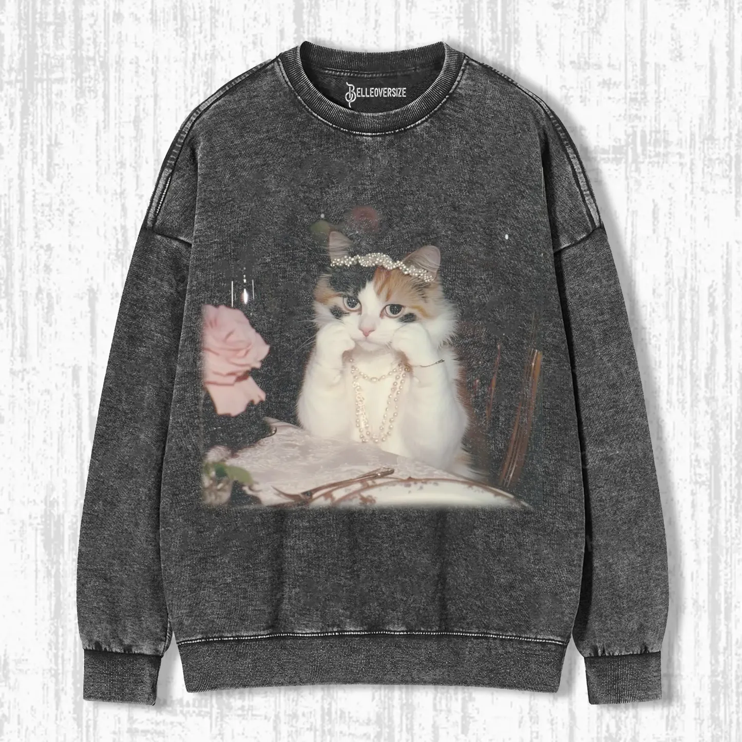 ELEGANT CAT SWEATSHIRTS