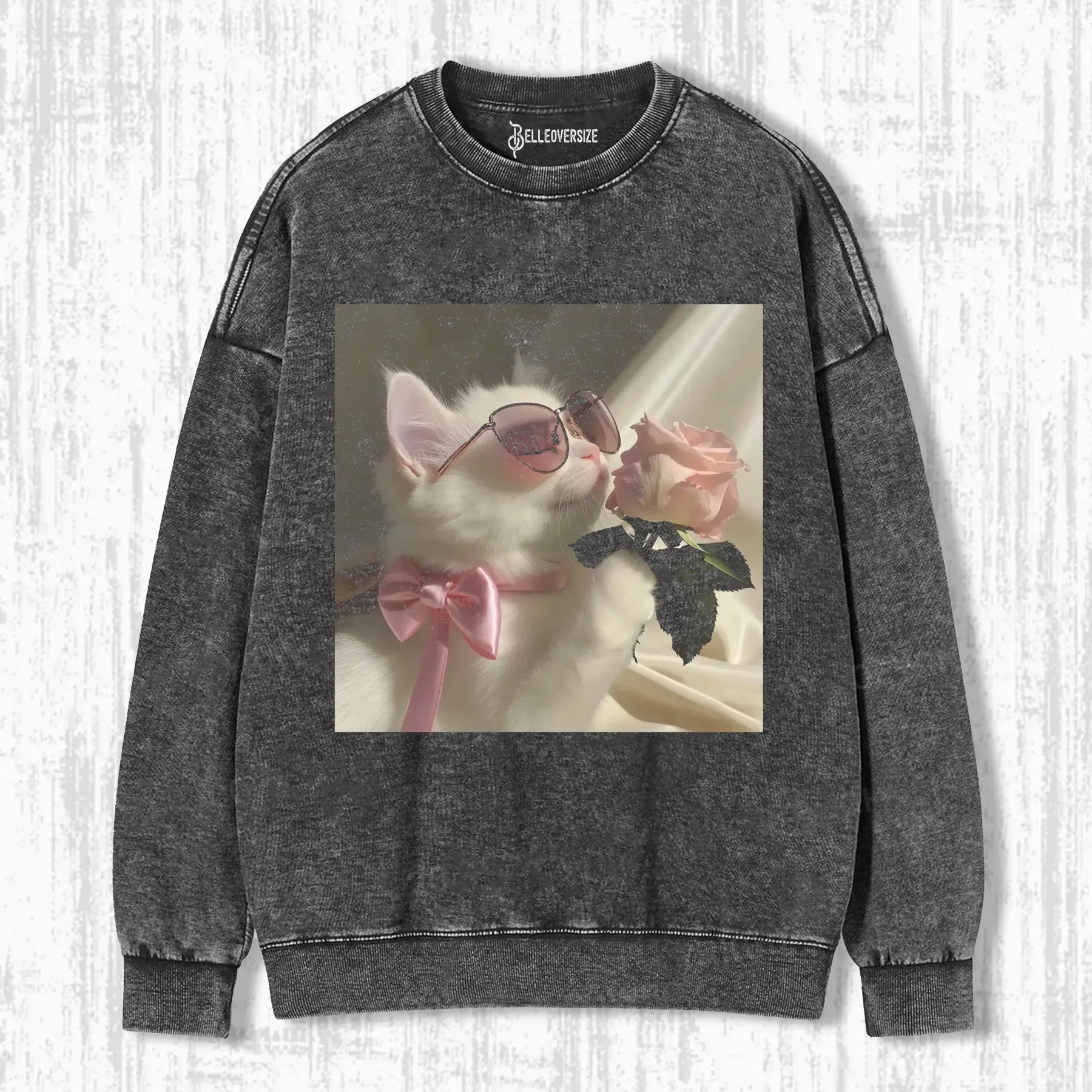 ELEGANT CAT SWEATSHIRTS