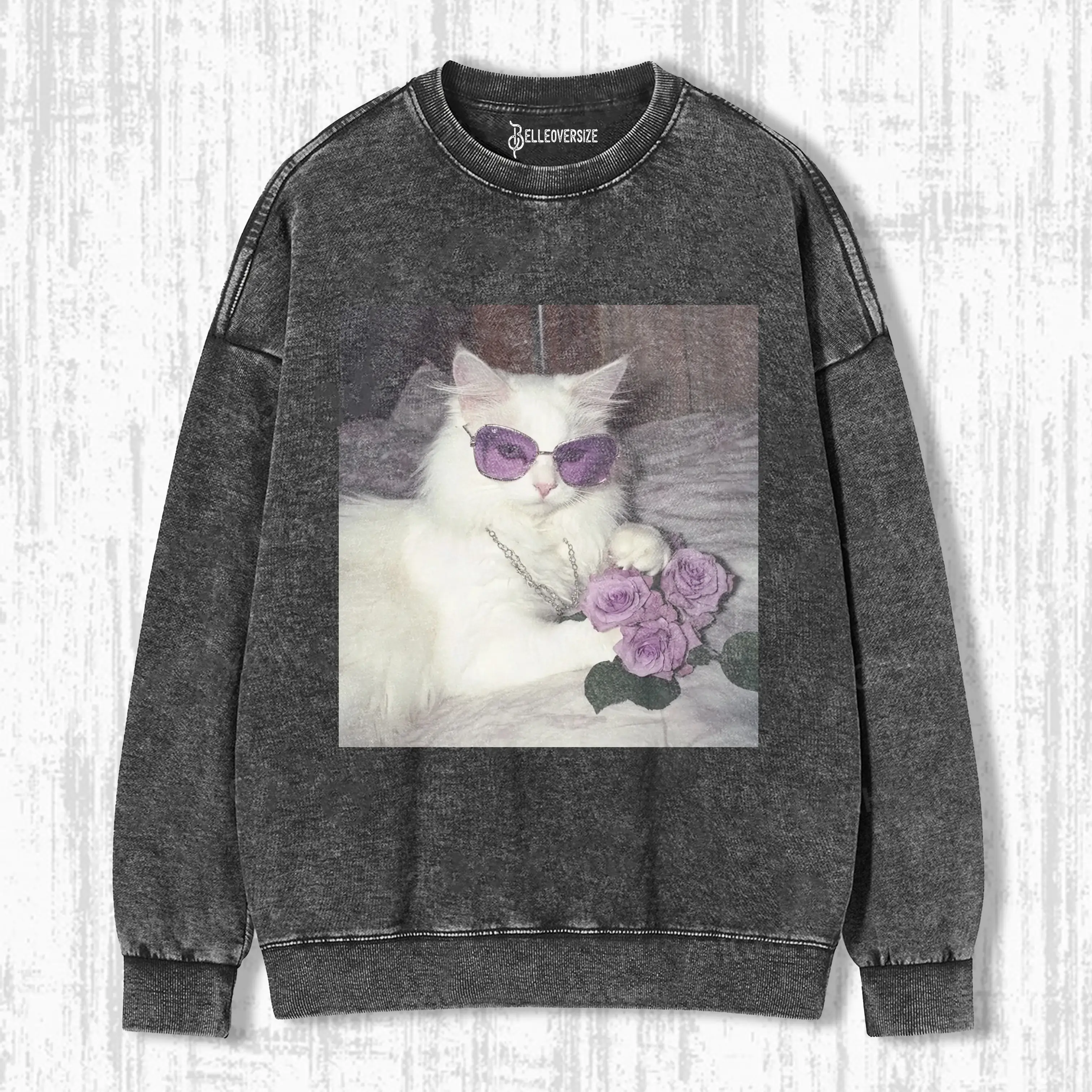 ELEGANT CAT SWEATSHIRTS