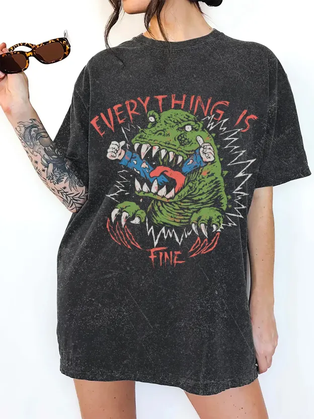 EVERYTHING IS FINE FINE T-SHIRT