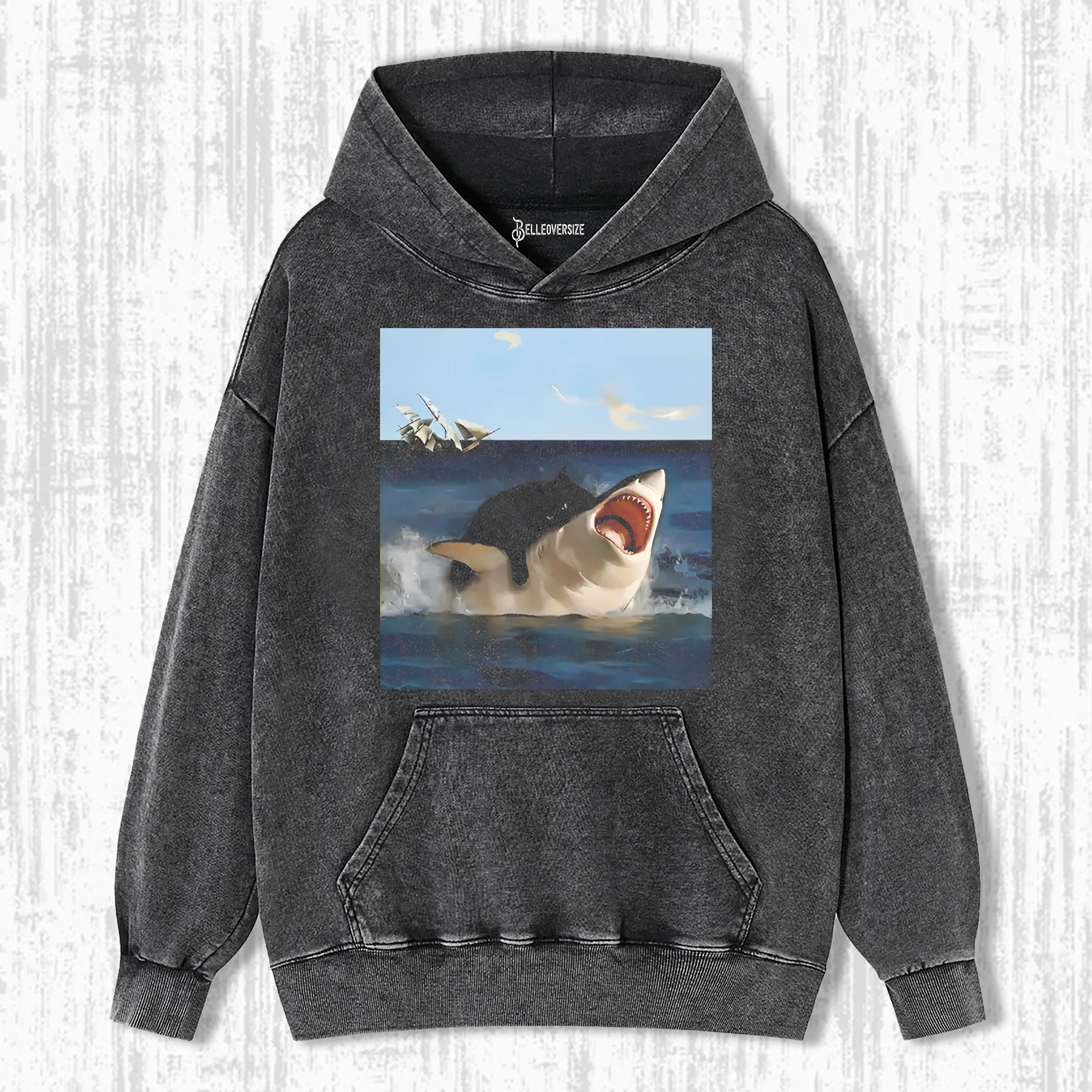 FAT CAT VS. SHARK   HOODIE