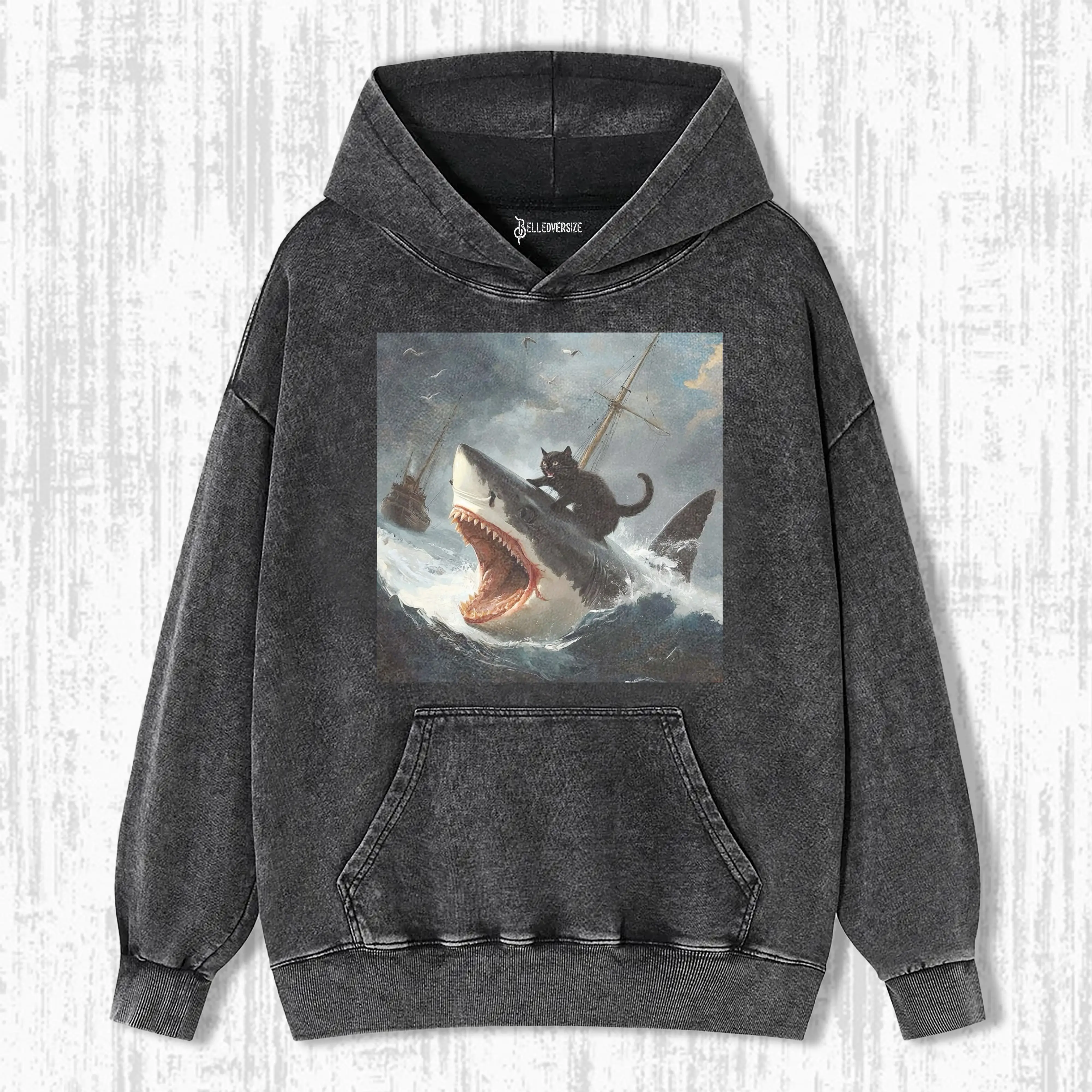 FAT CAT VS. SHARK HOODIE