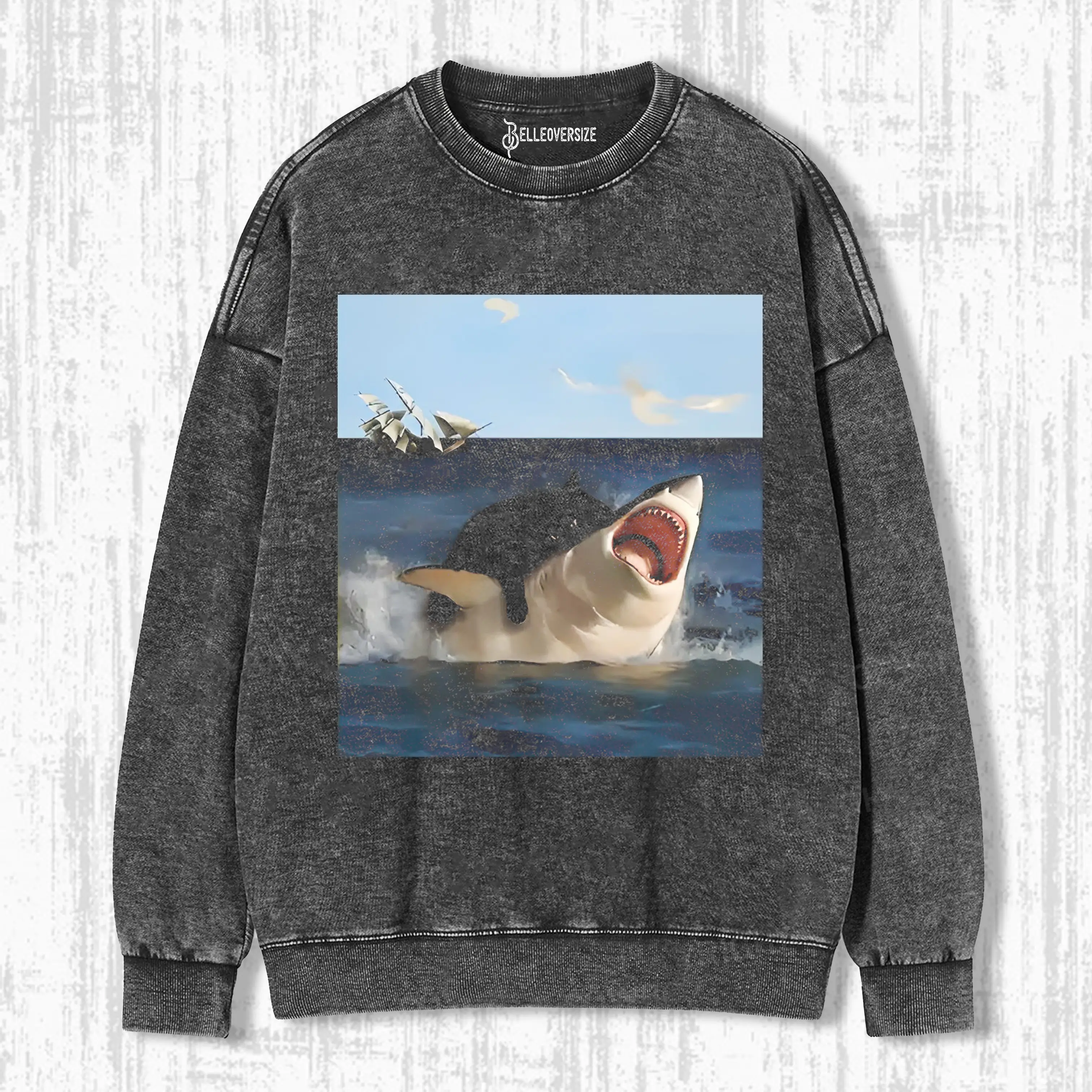 FAT CAT VS. SHARK  SWEATSHIRTS