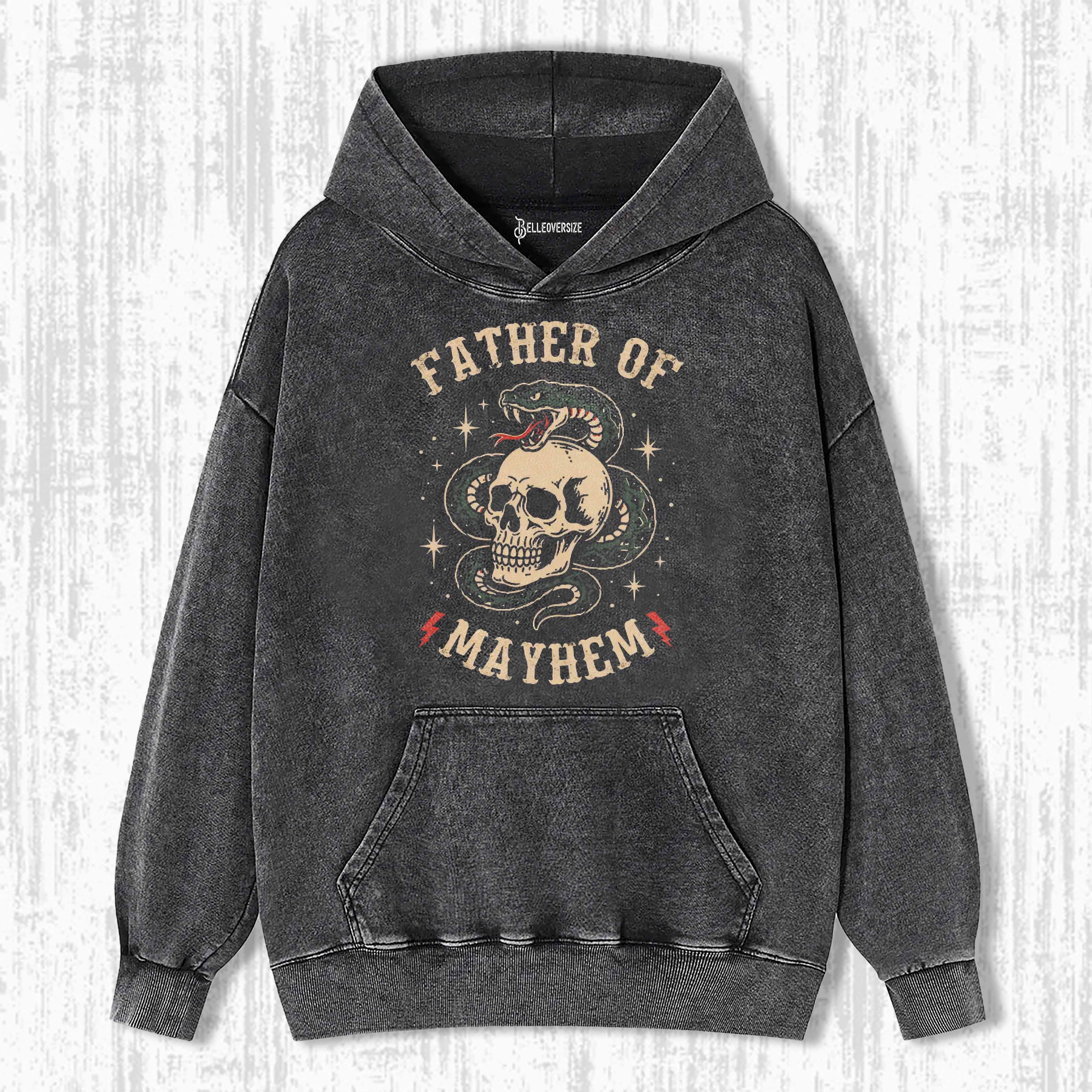 FATHER OF MAYHEM SKULL HOODIE