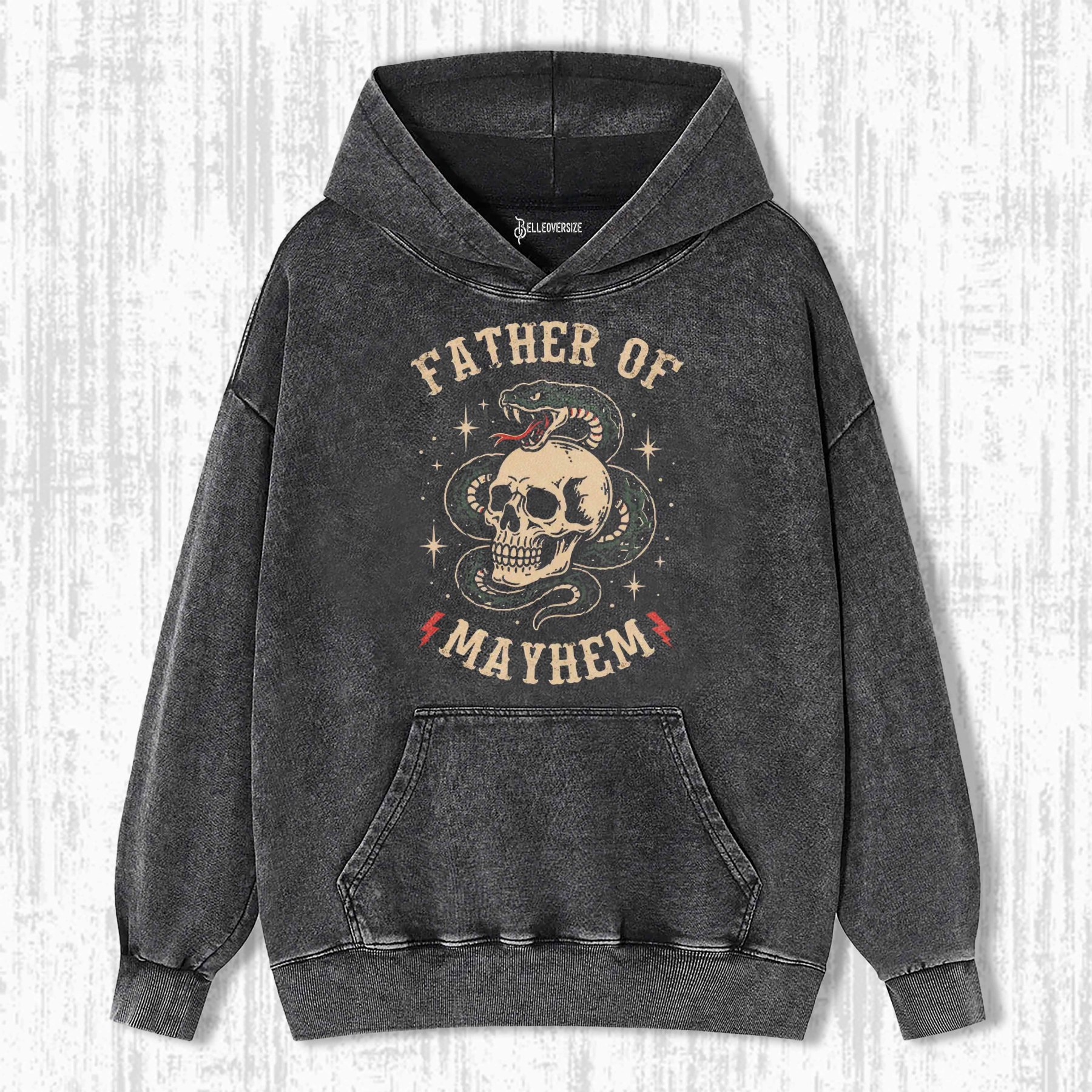 FATHER OF MAYHEM SKULL HOODIE