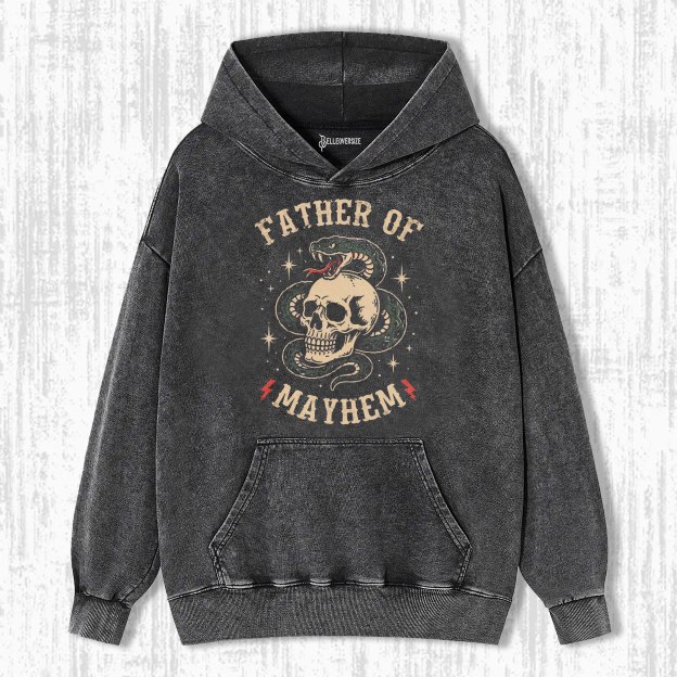 FATHER OF MAYHEM SKULL HOODIE