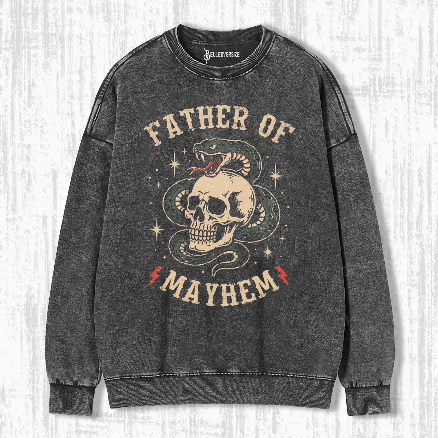 FATHER OF MAYHEM SKULL SWEATSHIRTS