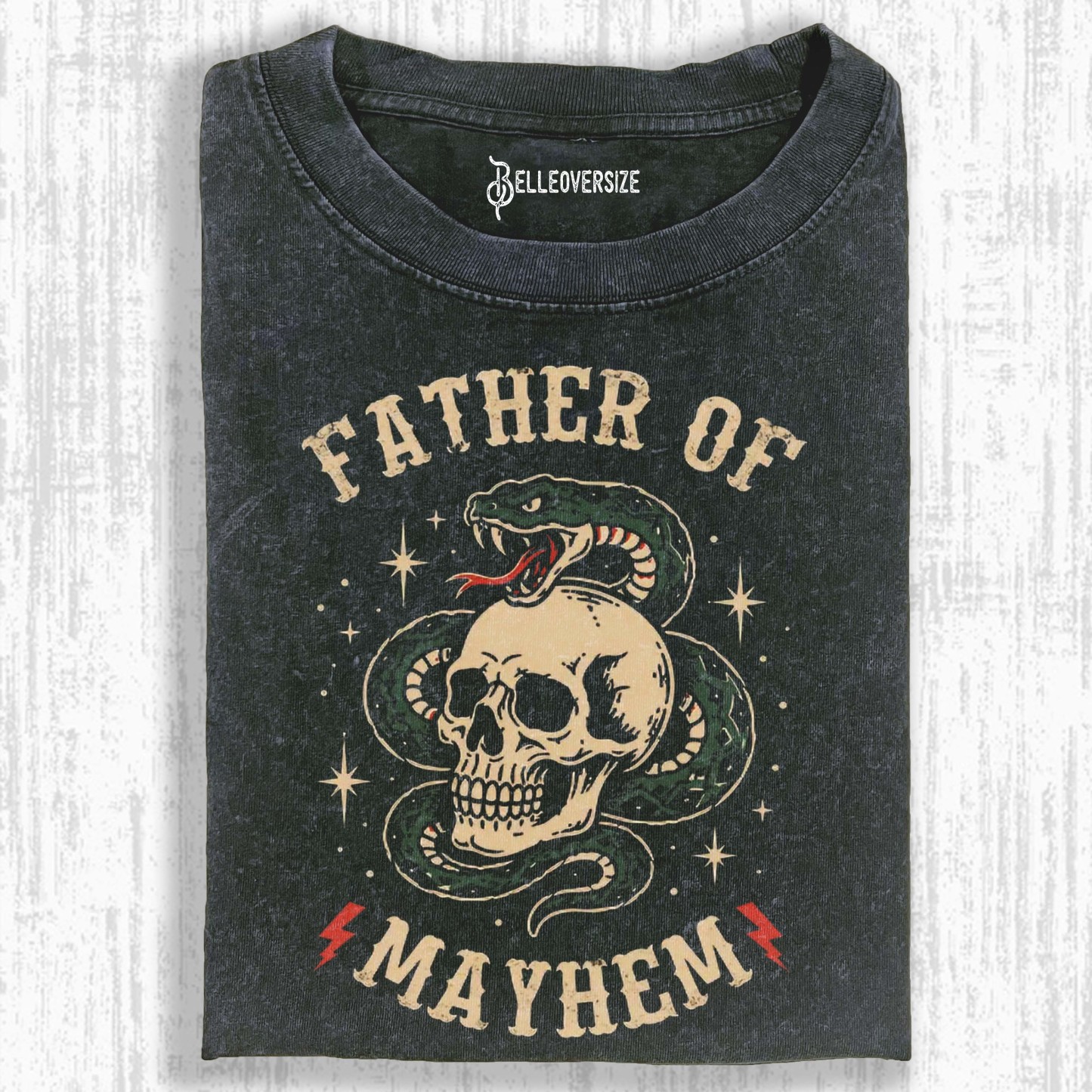 FATHER OF MAYHEM SKULL T-SHIRT