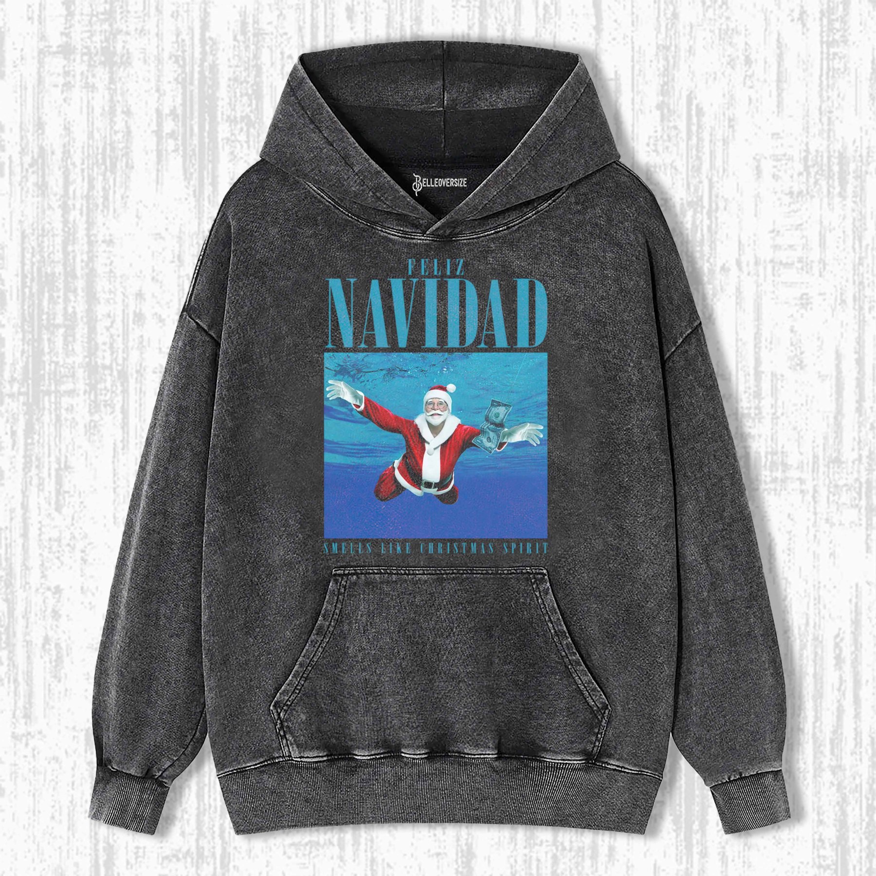 FELIZ NAVIDAD ALBUM ART CHRISTMAS HOODIE