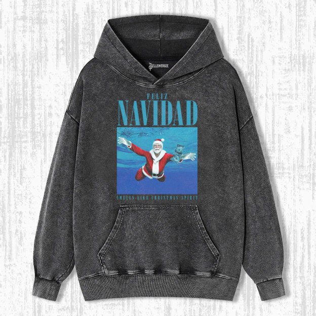 FELIZ NAVIDAD ALBUM ART CHRISTMAS HOODIE