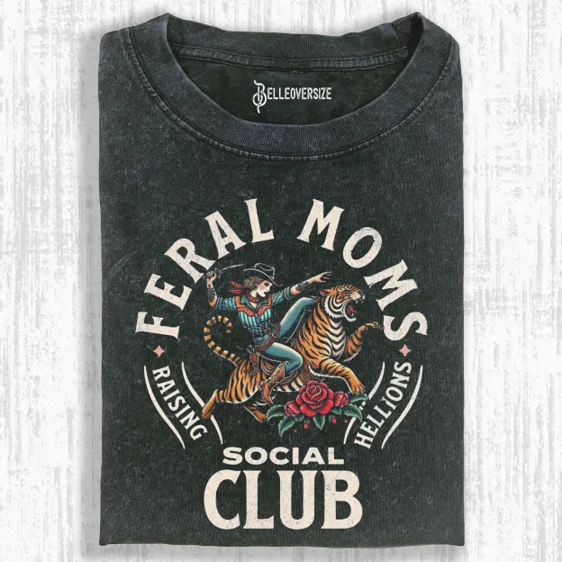 FERAL MOMS CLUB T-SHIRT