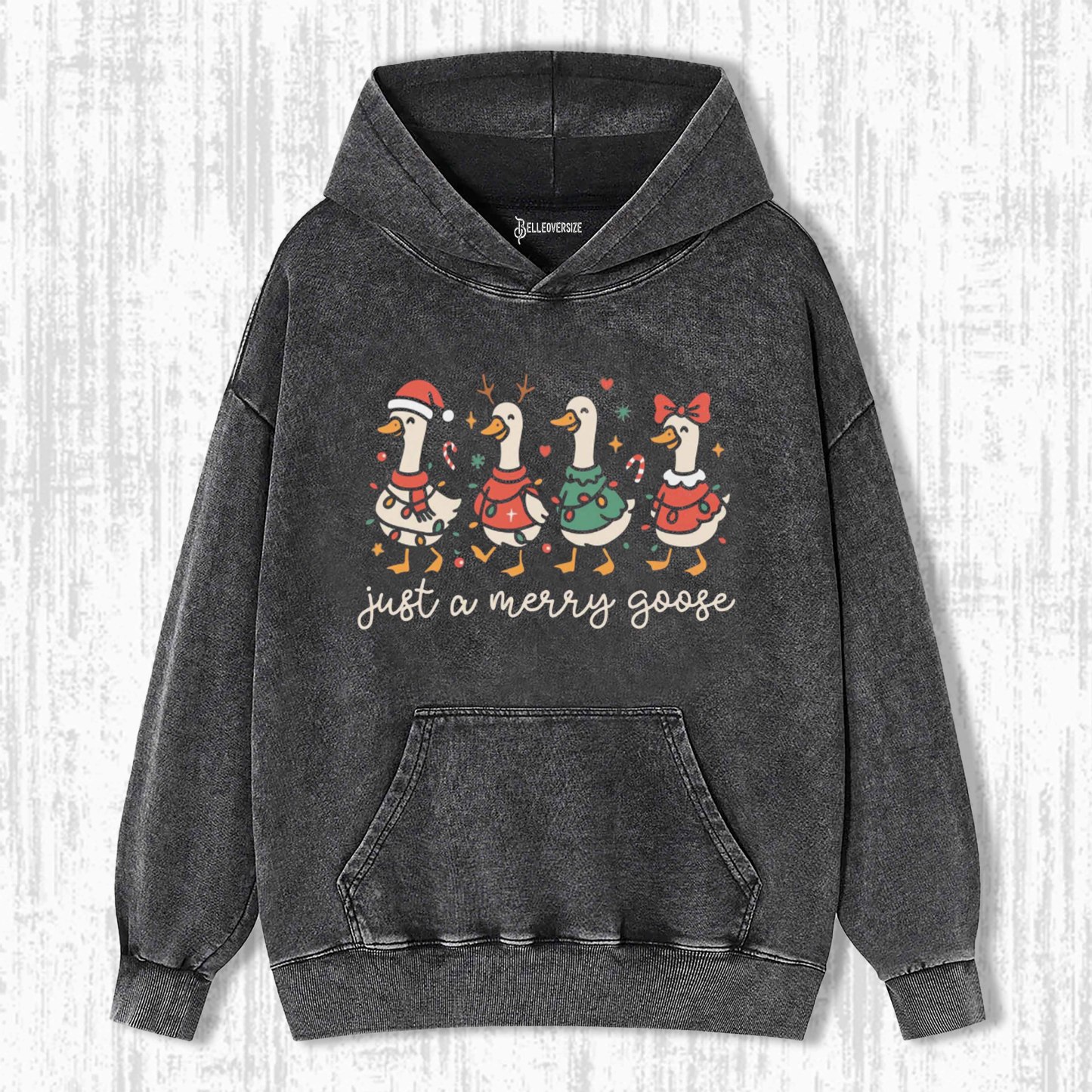 FESTIVE JOLLY GOOSE HOODIE