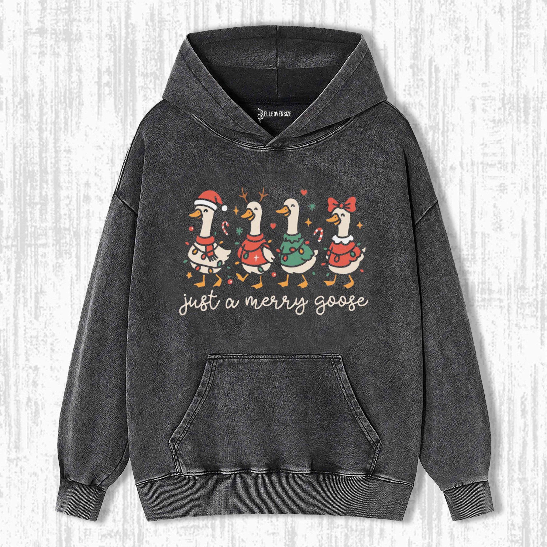 FESTIVE JOLLY GOOSE HOODIE
